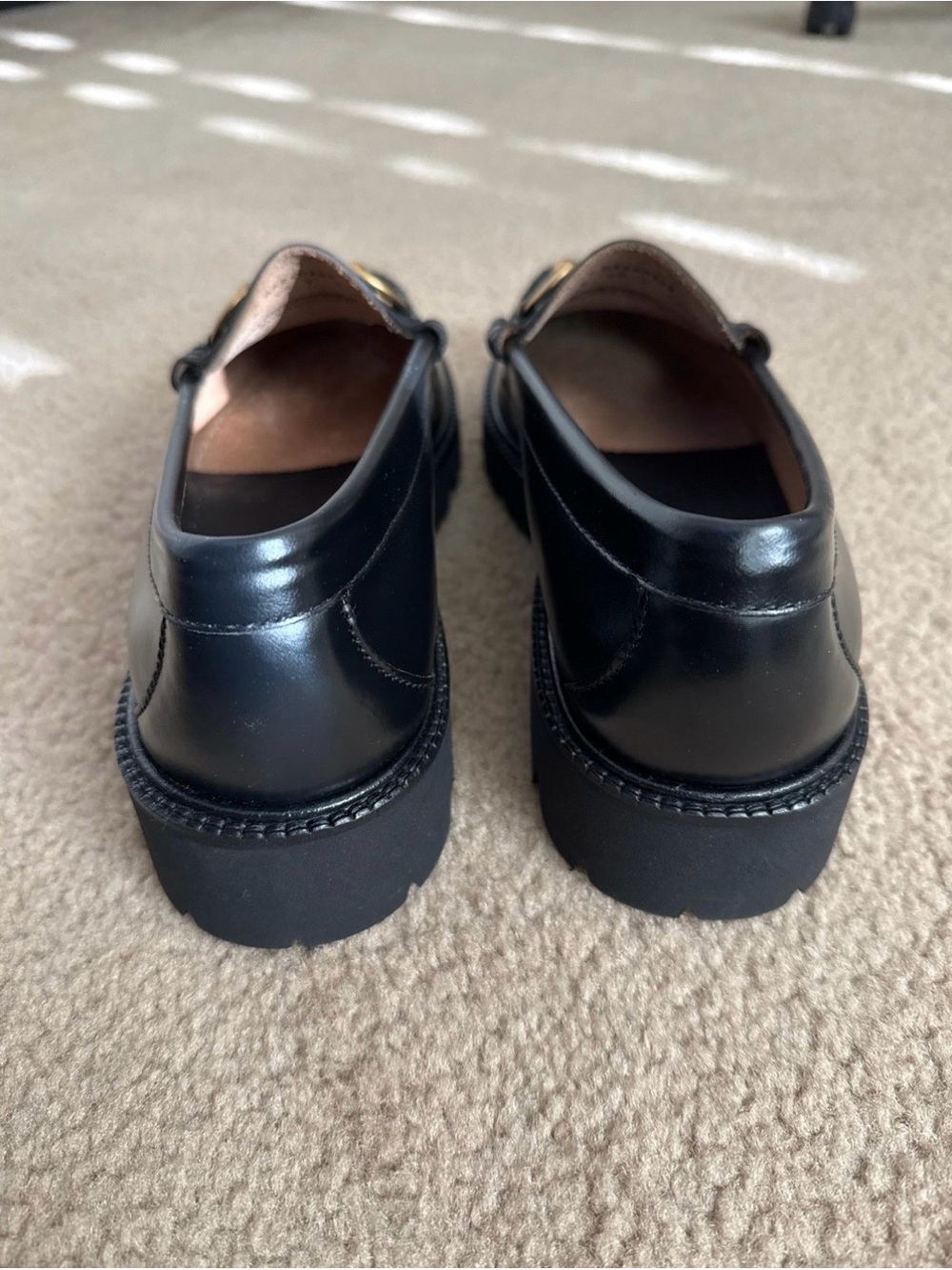 G.H. Bass & Co. Black Leather Horsebit Loafers - Picture 4 of 5